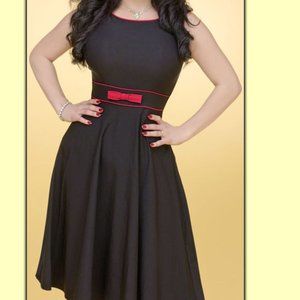 Stop Staring Vintage Style Bow Dress